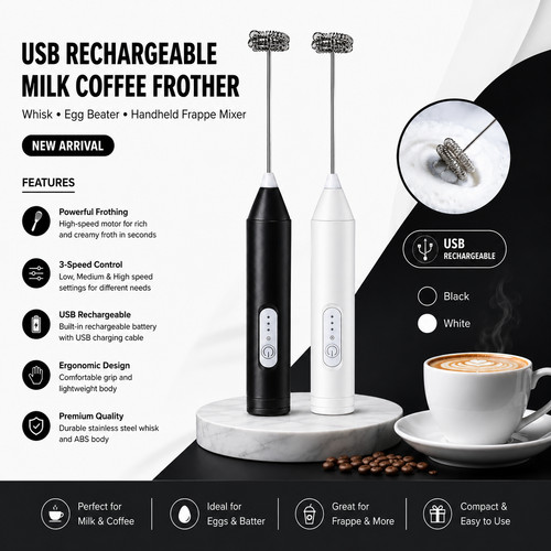 Usb rechargeable milk coffee - rechargeable,