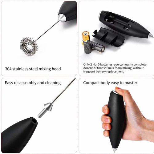 Handheld milk frother whisk - handheld,