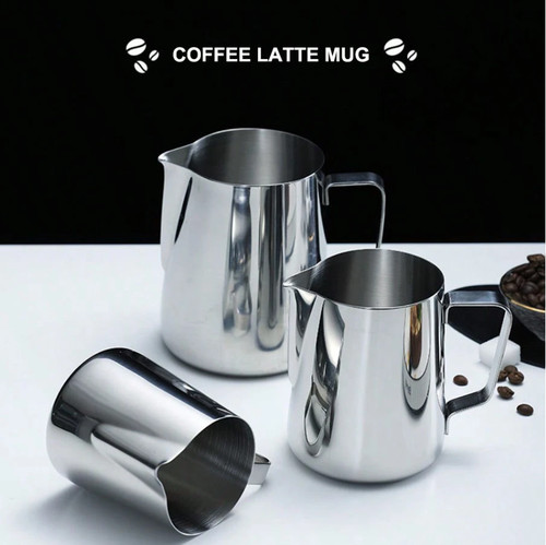Stainless steel milk jug - stainless,