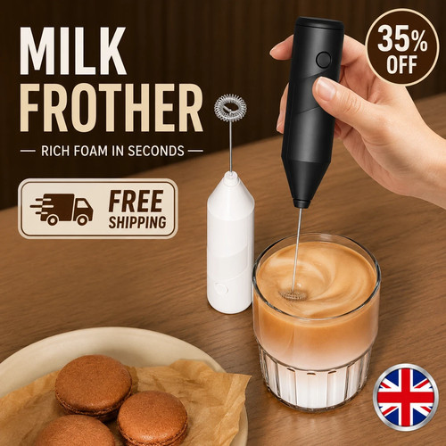 Milk frother frothy coffee - milk,