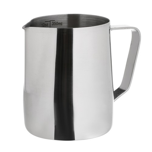 Stainless steel milk jug - steel,