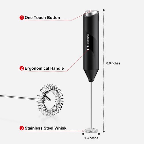 Milk frother handheld - milk,