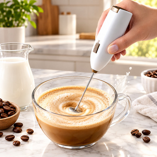 Electric milk frother egg - milk,